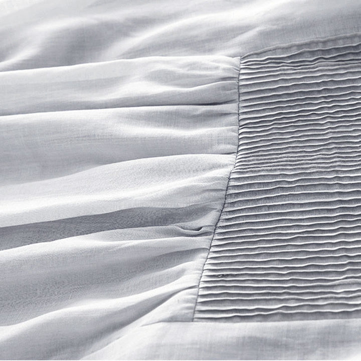 Buddha Stonesカジュアル アコーディオンプリーツ 無地 Vネック 半袖 コットン ミディドレス ポケット付き - image 24