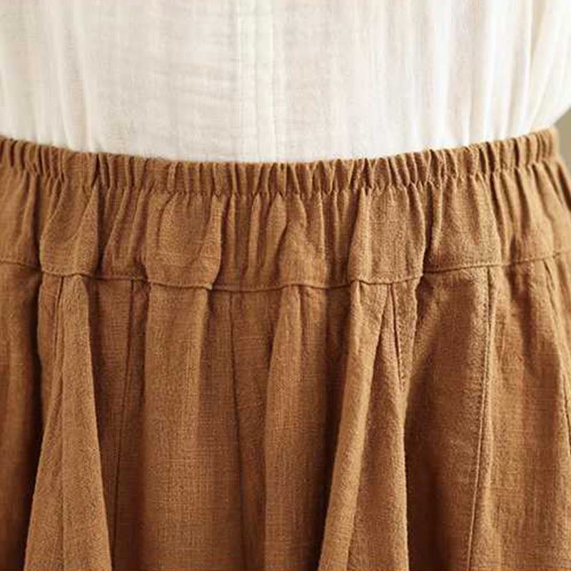 Buddha Stones春 カジュアル シンプルデザイン レディース コットンリネン ハーレムパンツ ポケット付き - image 6