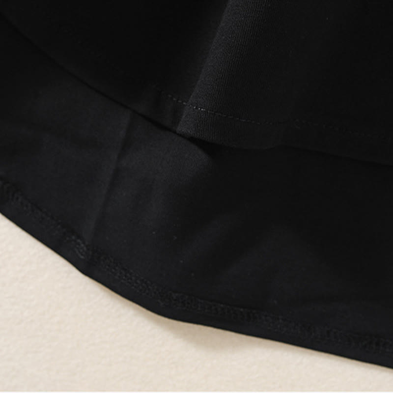 Buddha Stonesカジュアル ピュア イレギュラーヘム コットンリネン レディース ロングスリーブ Tシャツ - image 10