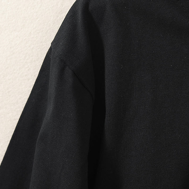 Buddha Stonesカジュアル ピュア イレギュラーヘム コットンリネン レディース ロングスリーブ Tシャツ - image 13