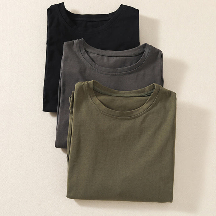 Buddha Stonesカジュアル ピュア イレギュラーヘム コットンリネン レディース ロングスリーブ Tシャツ - image 21