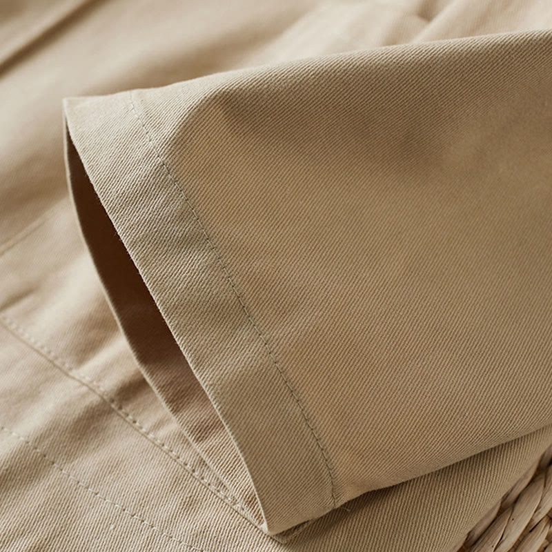 Buddha Stones無地ボタン レディース コットンスーツジャケット ポケット付き - image 7