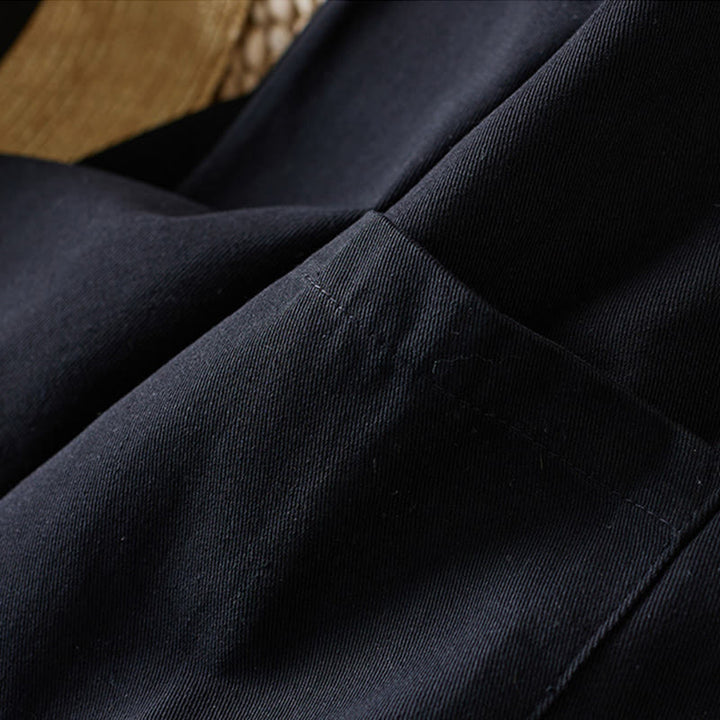 Buddha Stones無地ボタン レディース コットンスーツジャケット ポケット付き - image 14