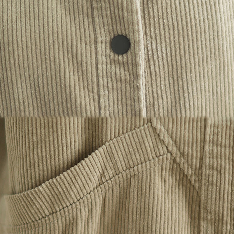 Buddha Stones無地ノースリーブレディースコットンベストコーデュロイウエストコートポケット付き - image 8