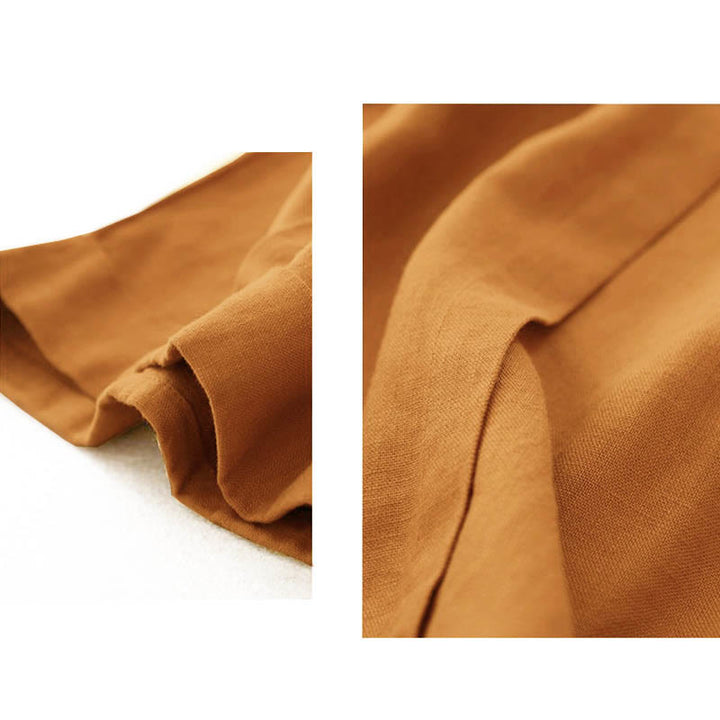 Buddha Stonesカジュアル 無地 レディース コットン ショートパンツ ポケット付き - image 5