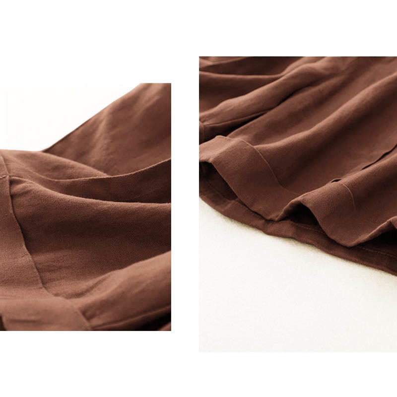 Buddha Stonesカジュアル 無地 レディース コットン ショートパンツ ポケット付き - image 19