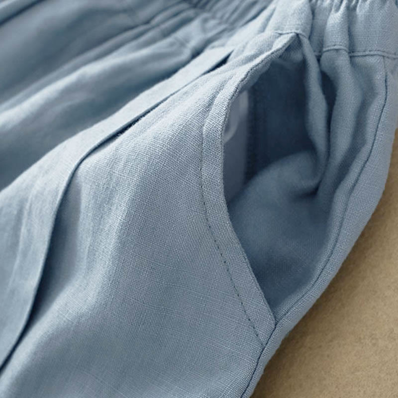 Buddha Stonesカジュアル 無地 レディース コットン ショートパンツ ポケット付き - image 22