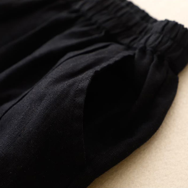 Buddha Stonesカジュアル 無地 レディース コットン ショートパンツ ポケット付き - image 30