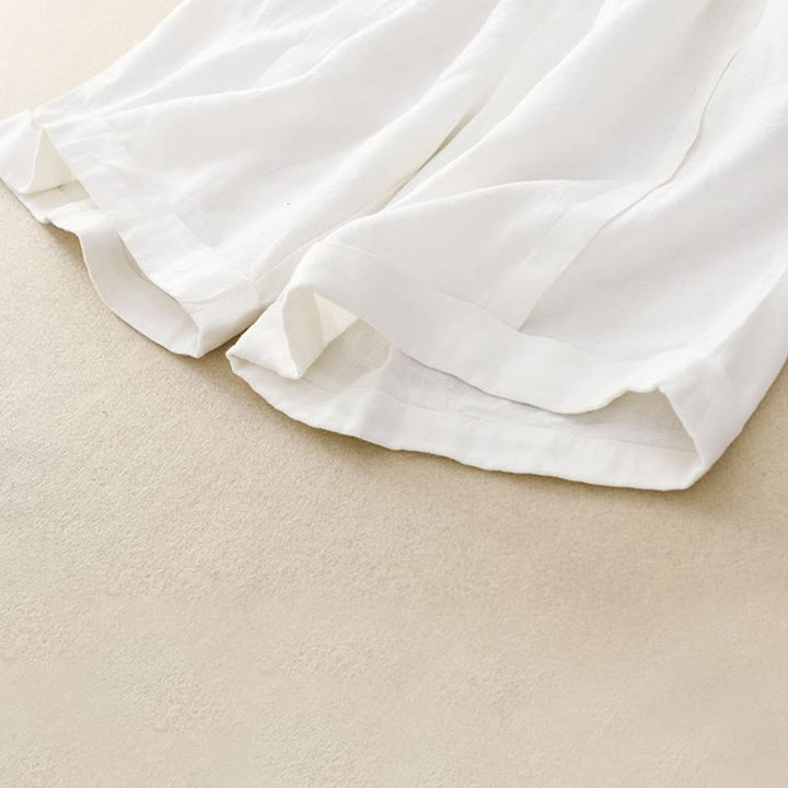 Buddha Stonesカジュアル 無地 レディース コットン ショートパンツ ポケット付き - image 34