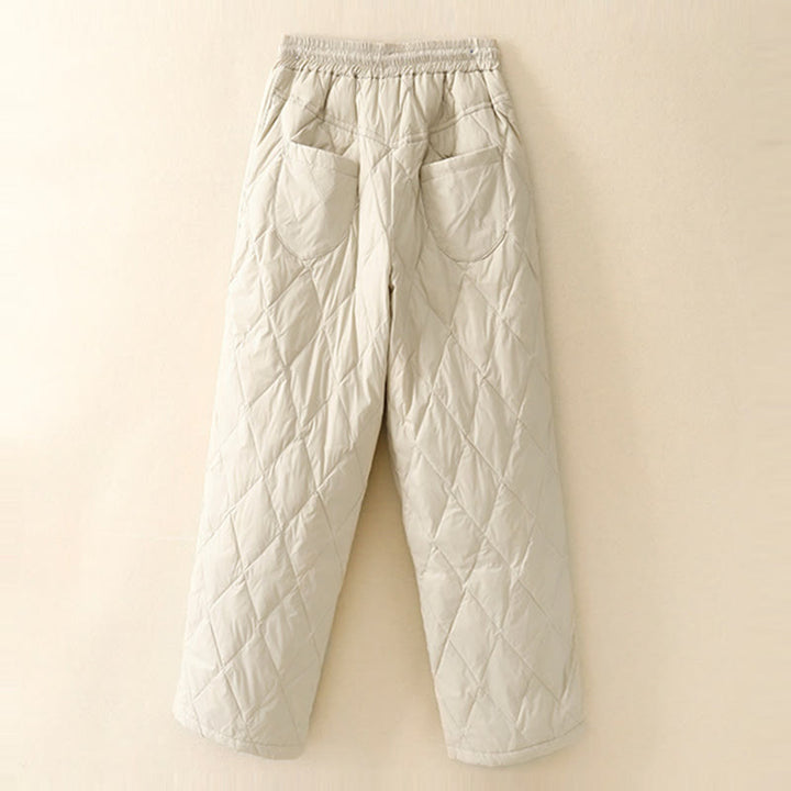 Buddha Stonesカジュアル ハイウエスト ドローストリングデザイン レディース ワイドレッグ コットンパンツ ポケット付き - image 9