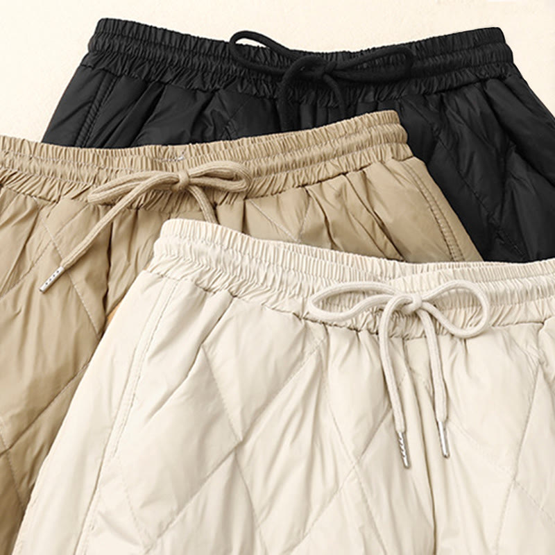 Buddha Stonesカジュアル ハイウエスト ドローストリングデザイン レディース ワイドレッグ コットンパンツ ポケット付き - image 17