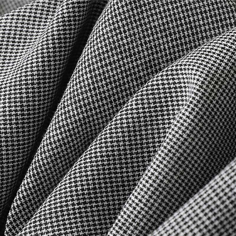 Buddha Stonesのチェック柄プリーツフリルデザイン長袖コットンミディドレス(ポケット付き) - image 6