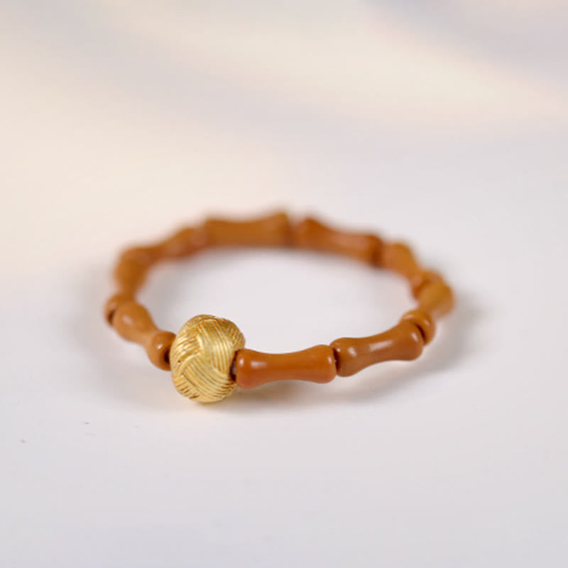 Buddha Stonesオリーブピットビーズ銅貨内なる力の指輪 - image 10