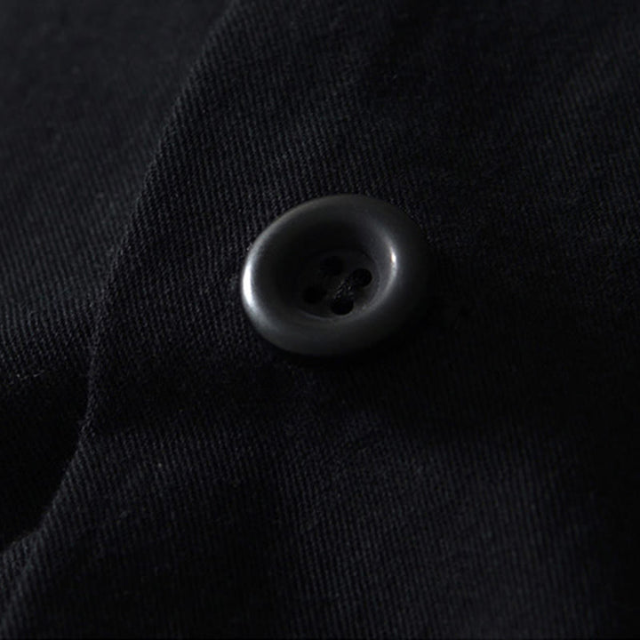 Buddha Stones秋冬 無地 長袖 ボタンダウン メンズ コットンシャツ ポケット付き - image 11