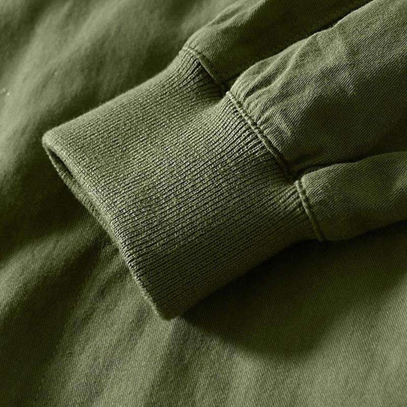 Buddha Stones秋冬 無地 長袖 ボタンダウン メンズ コットンシャツ ポケット付き - image 29