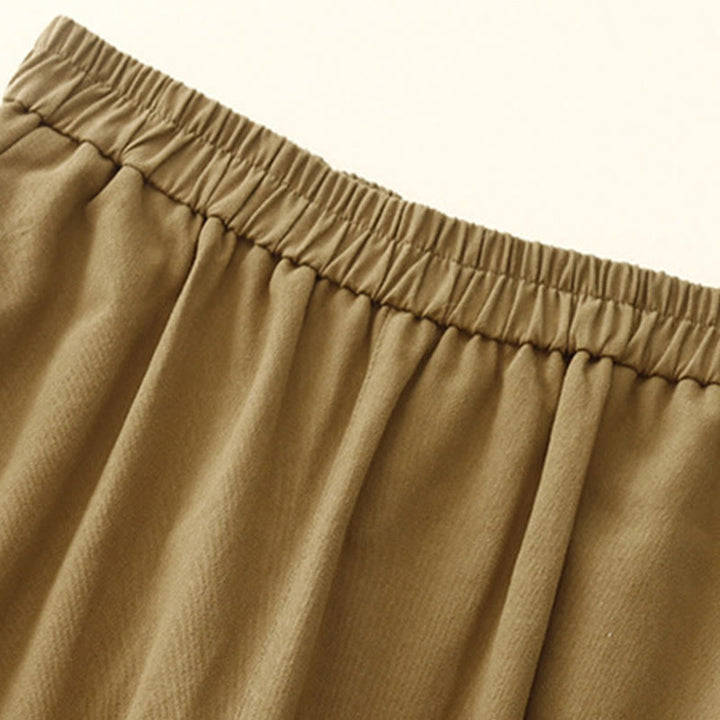 Buddha Stonesカジュアル スナップボタン レディース コットン ポリエステル パンツ ポケット付き - image 4