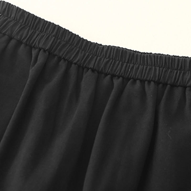 Buddha Stonesカジュアル スナップボタン レディース コットン ポリエステル パンツ ポケット付き - image 10