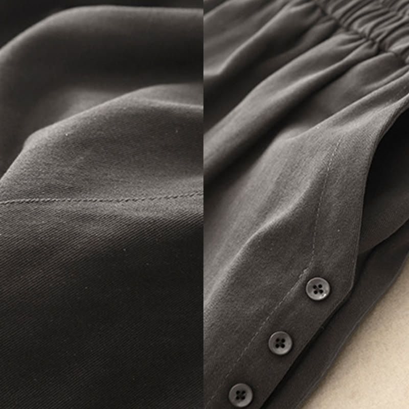 Buddha Stonesカジュアル スナップボタン レディース コットン ポリエステル パンツ ポケット付き - image 12