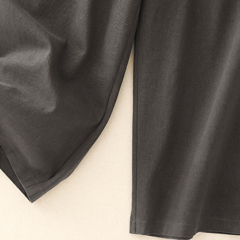 Buddha Stonesカジュアル スナップボタン レディース コットン ポリエステル パンツ ポケット付き - image 14