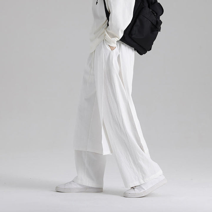 Buddha Stones無地 パッチワークデザイン メンズ コットンパンツ ポケット付き - image 22