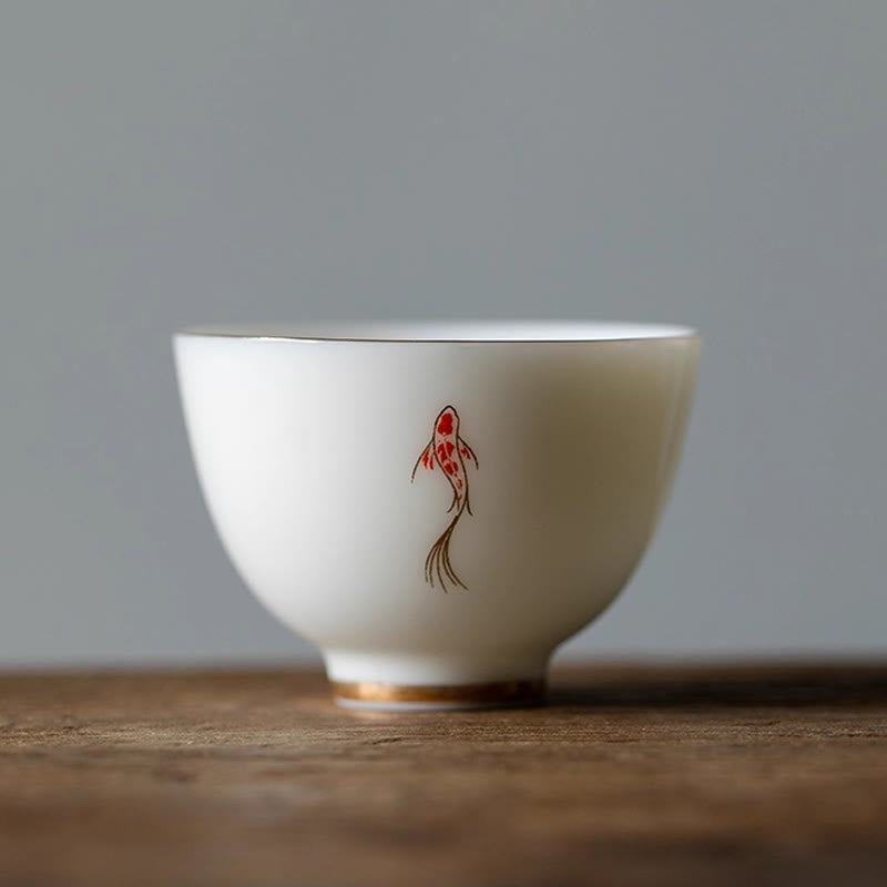 Buddha Stonesのティーカップカンフーティーカップ - 鯉5.4cm×3.9cm×40ml - image 11