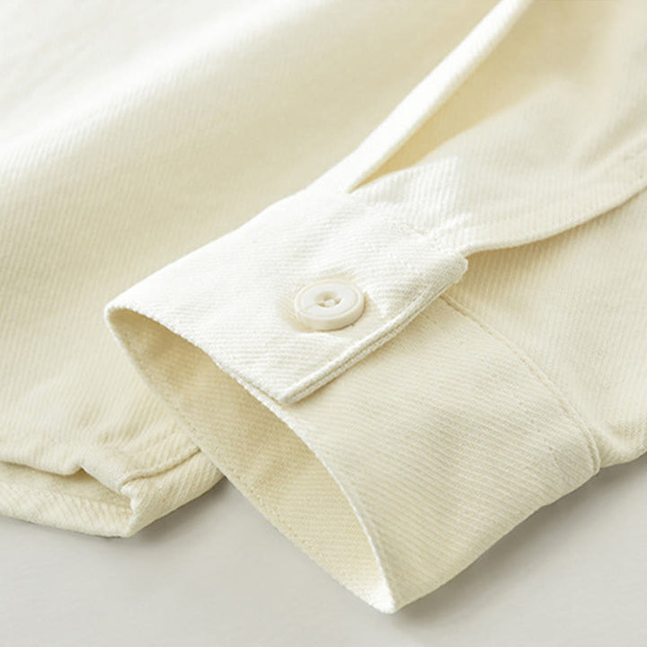 Buddha Stones春 通勤 ボタン 長袖シャツ メンズ コットン ポケット付き - image 8