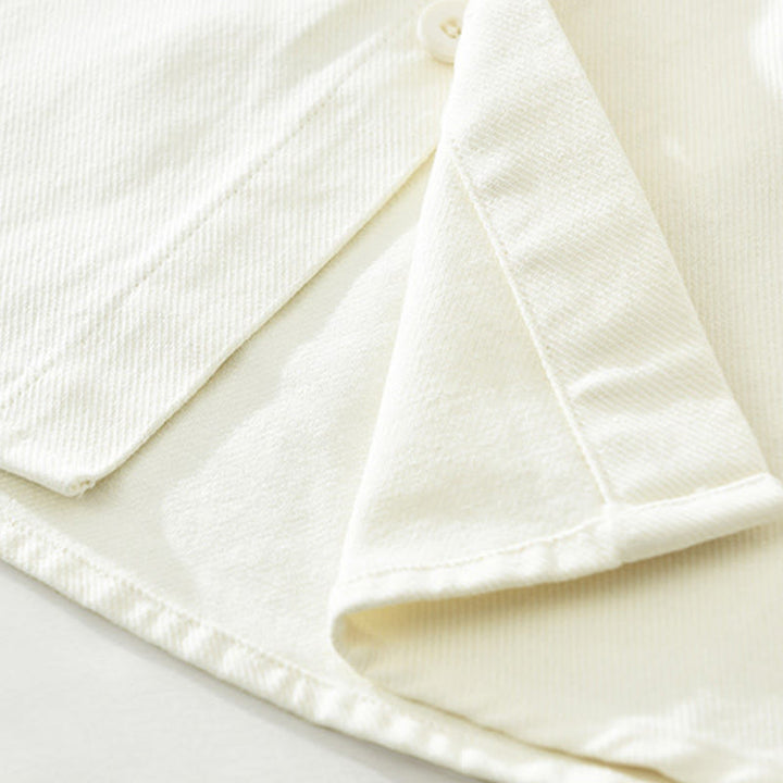 Buddha Stones春 通勤 ボタン 長袖シャツ メンズ コットン ポケット付き - image 12