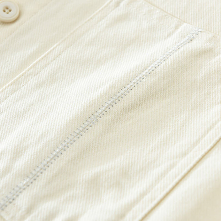 Buddha Stones春 通勤 ボタン 長袖シャツ メンズ コットン ポケット付き - image 7