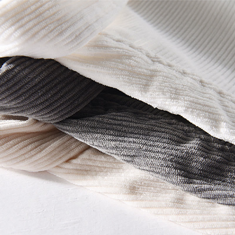 Buddha Stones春無地シンプルボタンデザインコーデュロイメンズ長袖ジャケットポケット付き - image 17