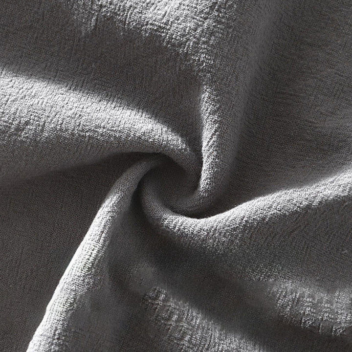 Buddha Stones春秋 無地 長袖 ハーフボタン コットン メンズシャツ - image 12