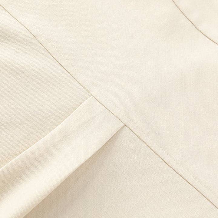 Buddha Stones無地 秋 長袖 隠しハーフボタンデザイン メンズシャツ - image 5