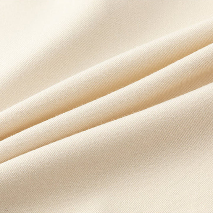 Buddha Stones無地 秋 長袖 隠しハーフボタンデザイン メンズシャツ - image 7