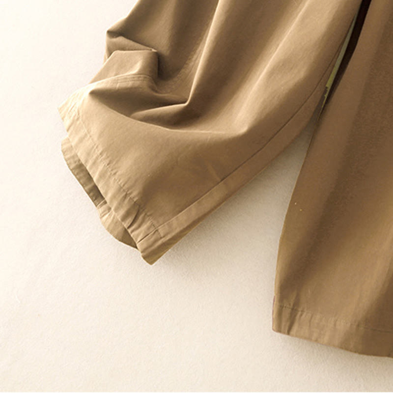 Buddha Stones無地 7-8丈 レディース ハーレム コットンパンツ ポケット付き - image 3