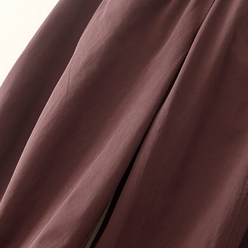 Buddha Stones無地 7-8丈 レディース ハーレム コットンパンツ ポケット付き - image 11