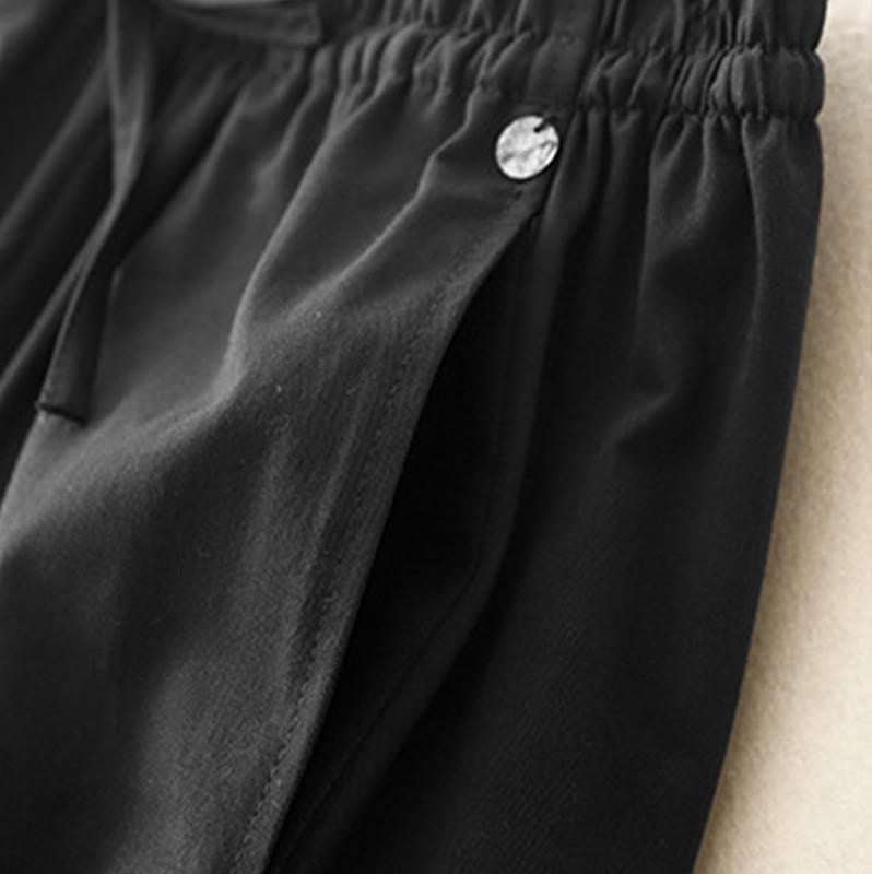 Buddha Stones無地 7-8丈 レディース ハーレム コットンパンツ ポケット付き - image 15