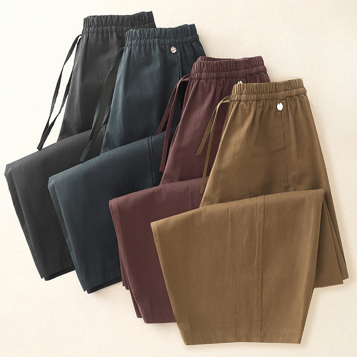 Buddha Stones無地 7-8丈 レディース ハーレム コットンパンツ ポケット付き - image 23