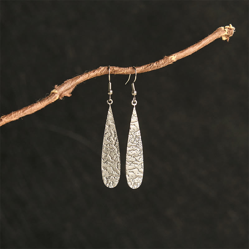 Buddha Stonesのエレガントなチタン鋼製バランスハンマーマークイヤリング - image 3