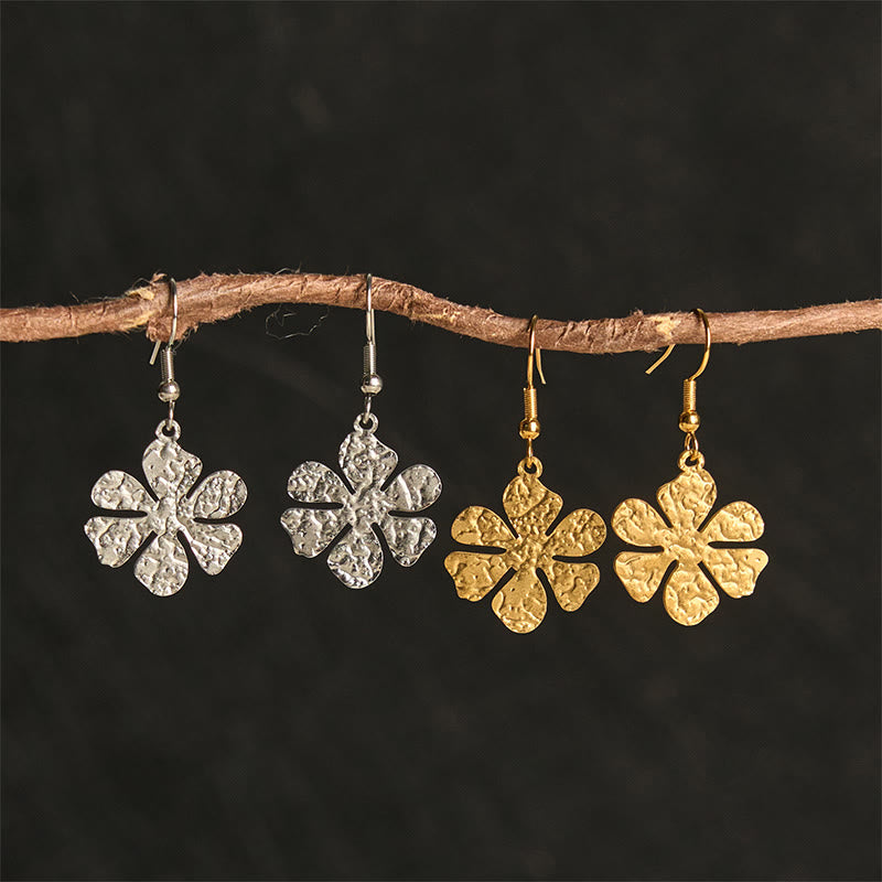 Buddha Stonesのエレガントなチタン鋼製バランスハンマーマークイヤリング - image 10