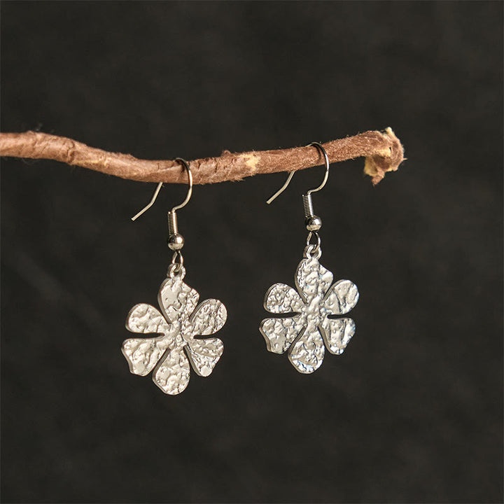 Buddha Stonesのエレガントなチタン鋼製バランスハンマーマークイヤリング - image 9