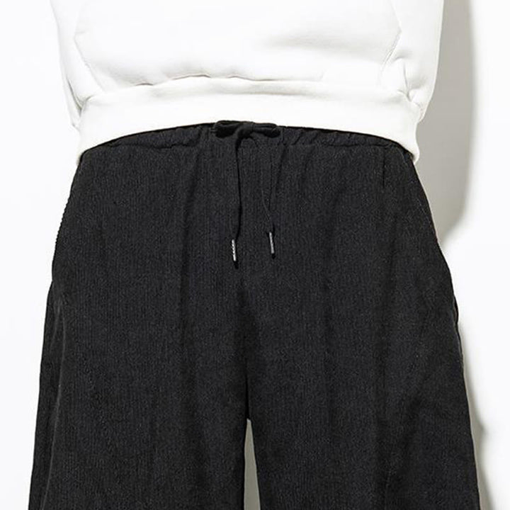 Buddha Stones秋冬 ピュアカラー メンズ コットン コーデュロイ テーパードパンツ ポケット付き - image 18