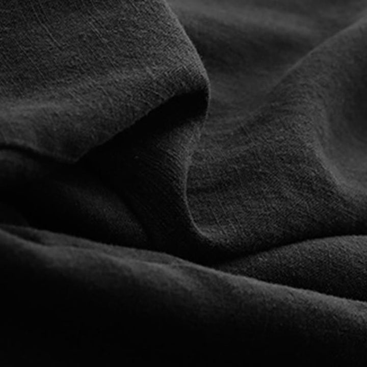 Buddha Stones無地コットン レディース ワイドレッグパンツ ポケット付き - image 4