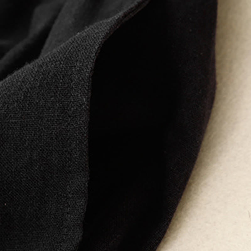 Buddha Stones無地コットン レディース ワイドレッグパンツ ポケット付き - image 3