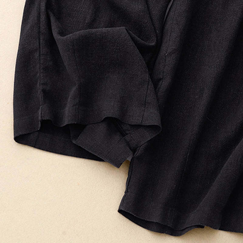 Buddha Stones無地コットン レディース ワイドレッグパンツ ポケット付き - image 27