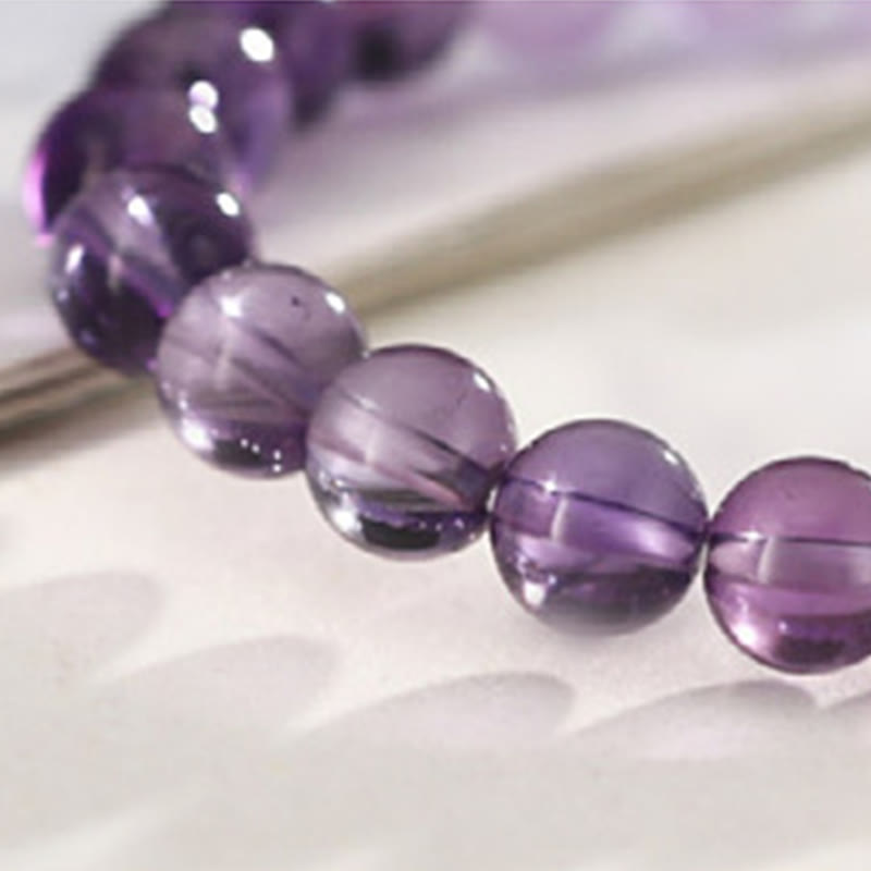 Buddha Stonesアメジスト ローズクォーツ ストロベリークォーツ 幸運のお守りブレスレット - image 11