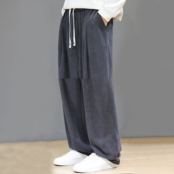 Buddha Stones無地 ピュアコットン コーデュロイ メンズ ハーレムパンツ ポケット付き - image 19