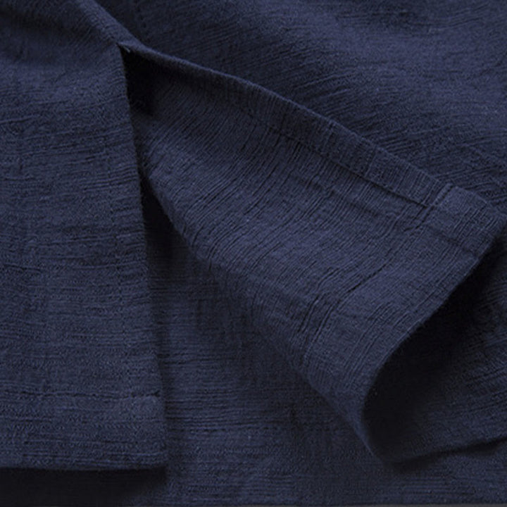 Buddha Stones無地 カジュアル フロッグボタン メンズ シャツ 衣類 - image 16