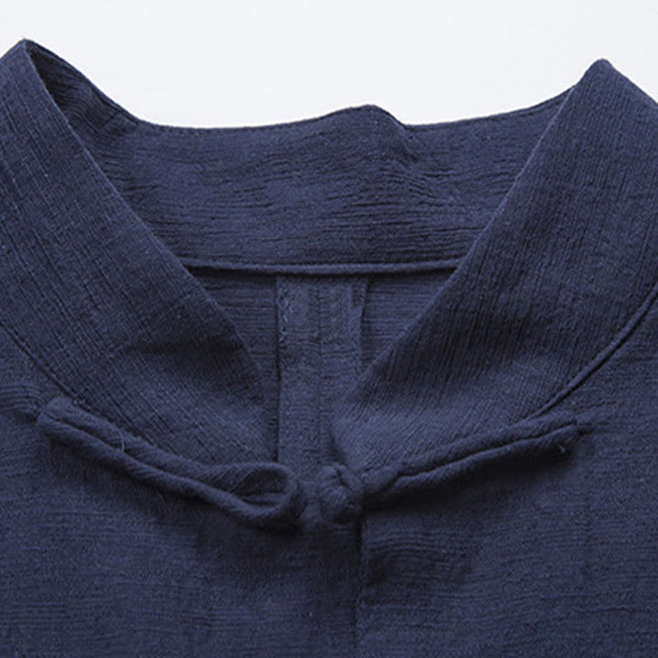 Buddha Stones無地 カジュアル フロッグボタン メンズ シャツ 衣類 - image 20