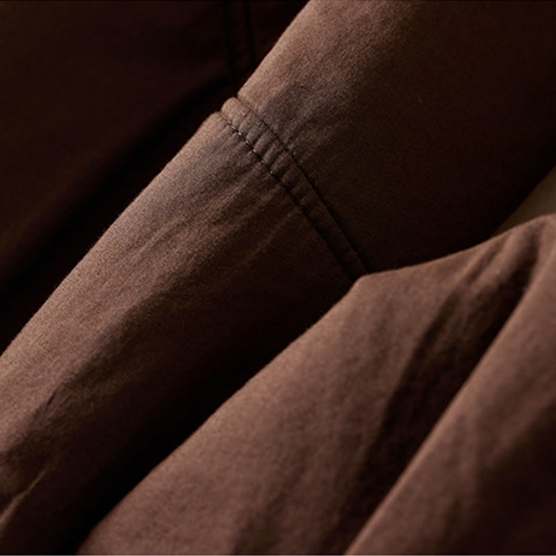 Buddha Stones無地コットンパッド入りレディースハーレムコットン厚手パンツ(ポケット付き) - image 13