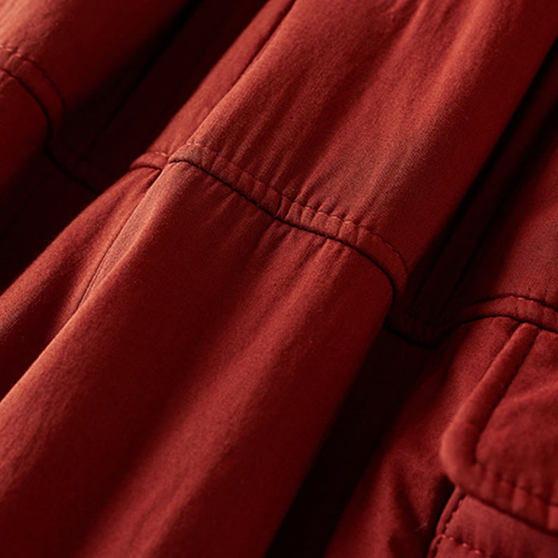 Buddha Stones無地コットンパッド入りレディースハーレムコットン厚手パンツ(ポケット付き) - image 20