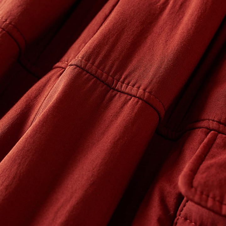 Buddha Stones無地コットンパッド入りレディースハーレムコットン厚手パンツ(ポケット付き) - image 20